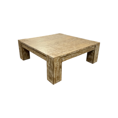Dovetail Furniture Parson Reclaimed Pine Wood Coffee Table, Natural, image 3