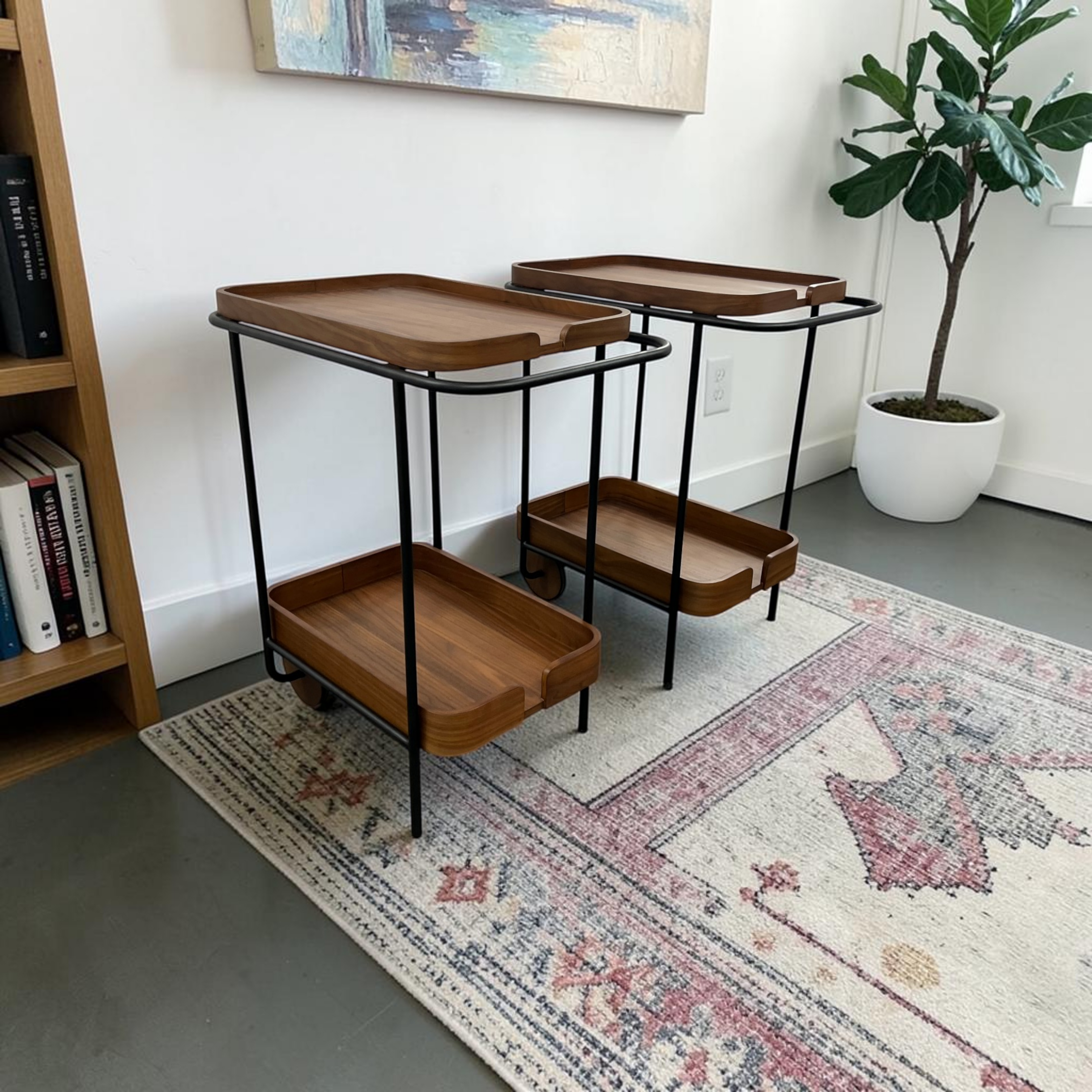 Burrow Dram Bar Cart Set of 2
