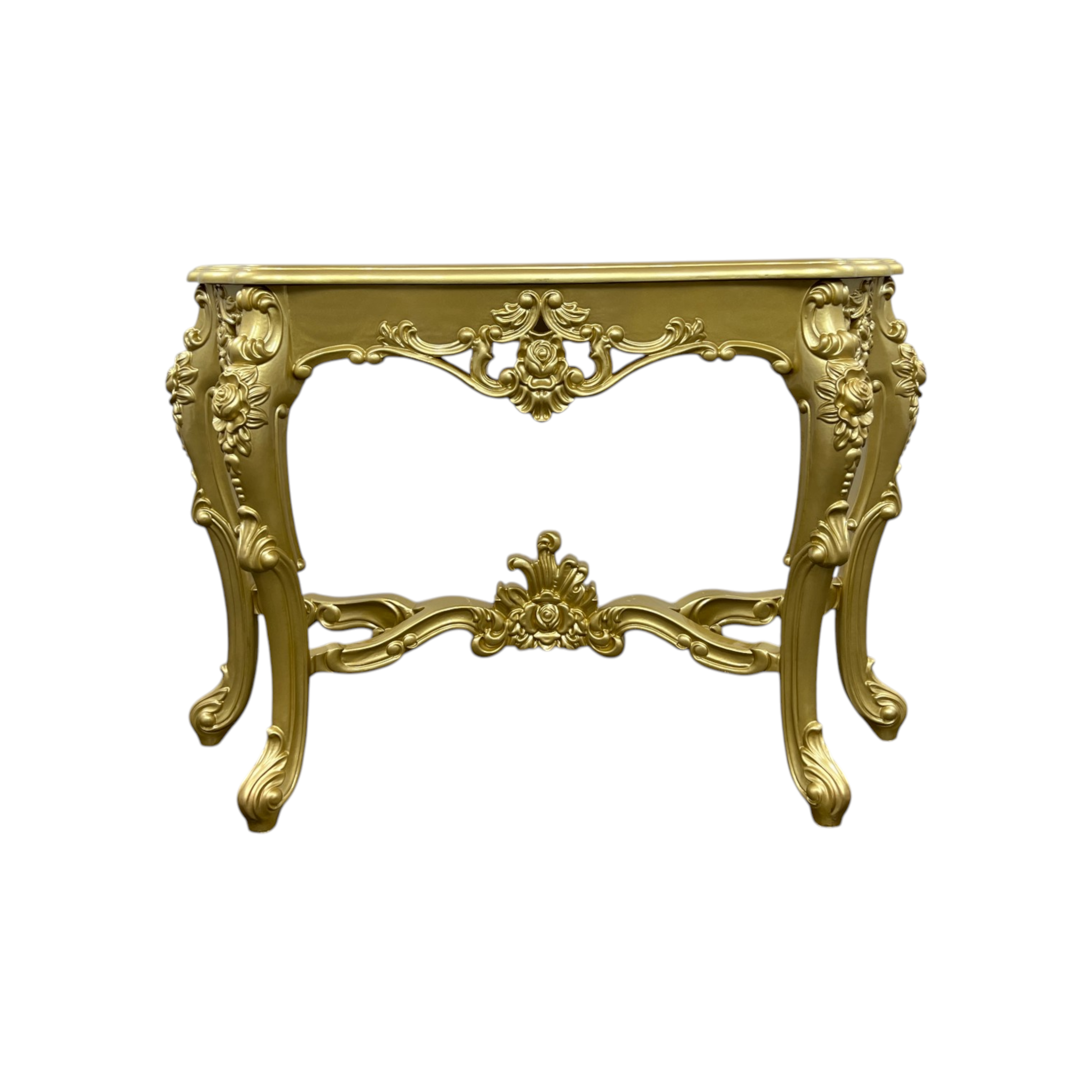 Bloomsbury Market American Solid Oak Carved Entryway Console Table