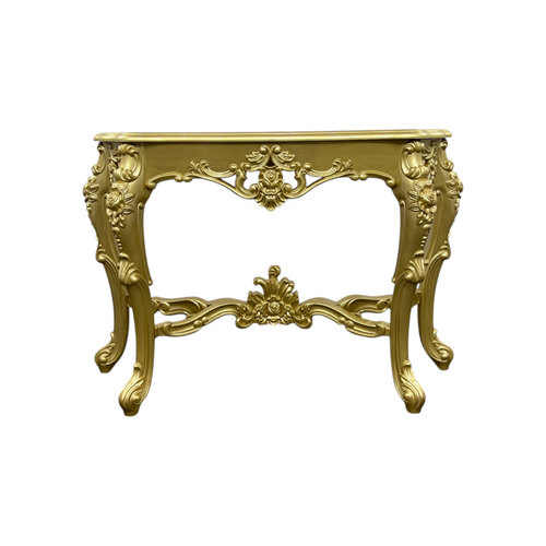 Bloomsbury Market American Solid Oak Carved Entryway Console Table, image 2