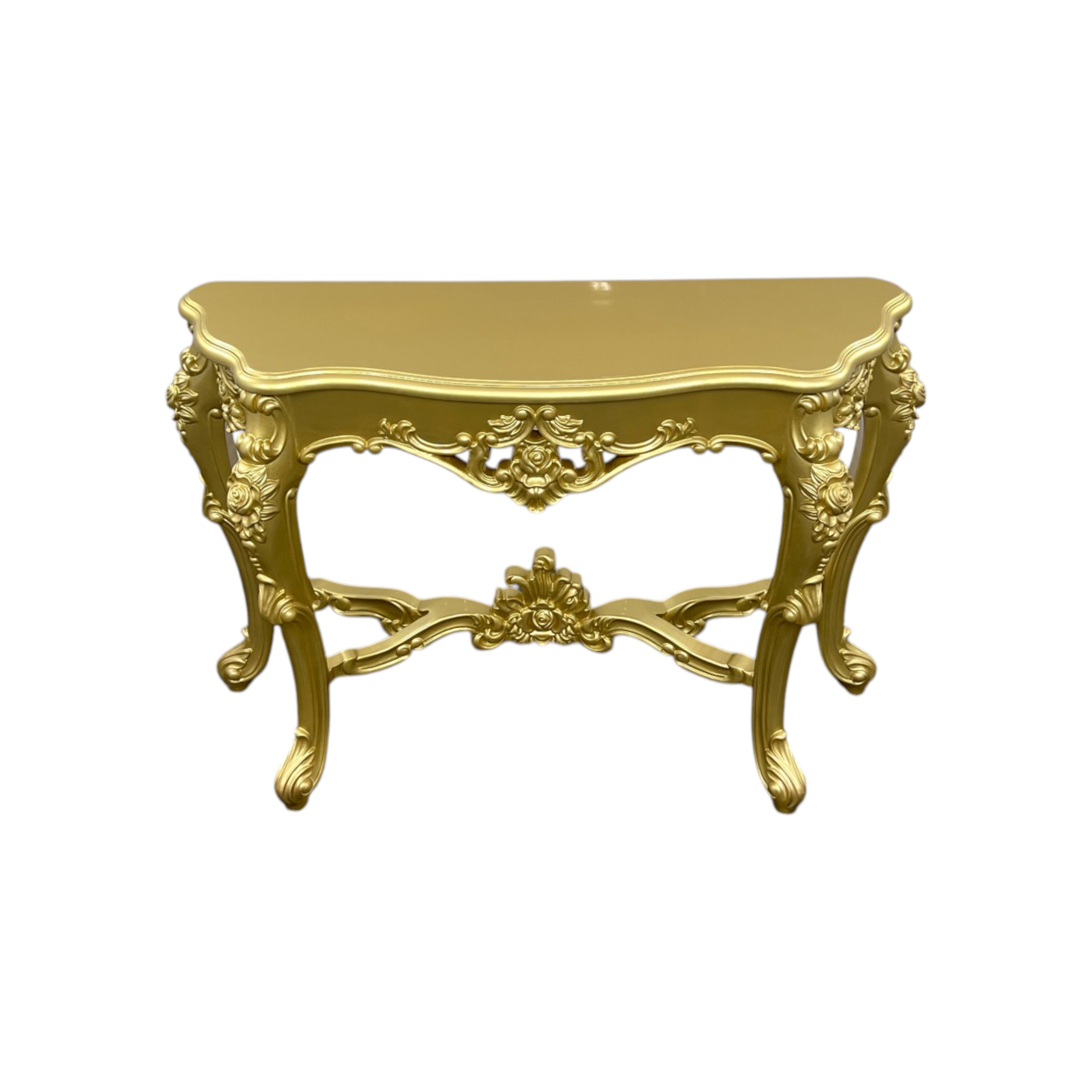 Bloomsbury Market American Solid Oak Carved Entryway Console Table