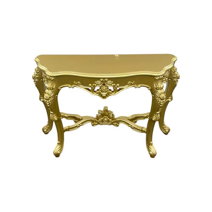 Bloomsbury Market American Solid Oak Carved Entryway Console Table, image 3