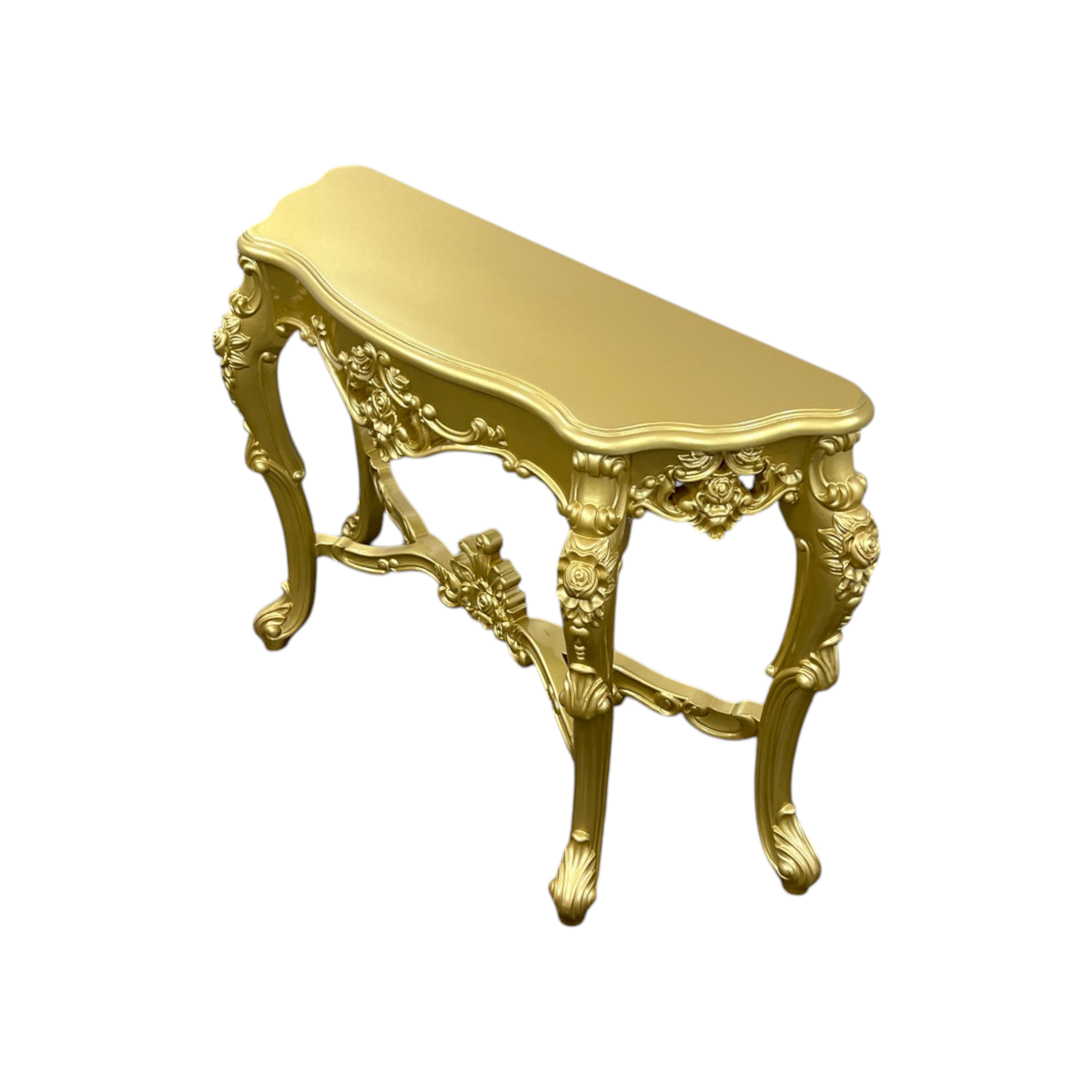 Bloomsbury Market American Solid Oak Carved Entryway Console Table