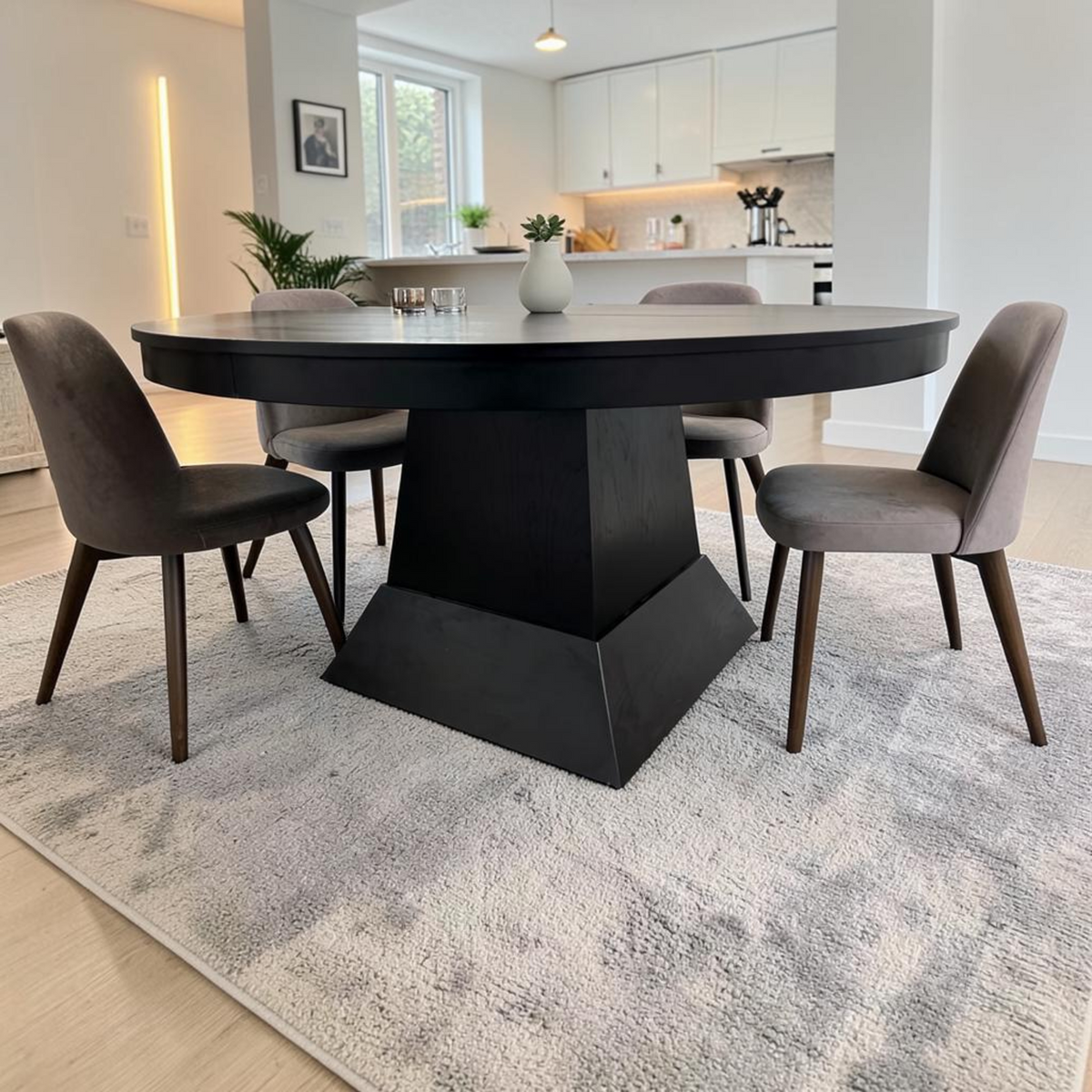 Joss and Main Laudine Extendable Oak Oval Dining Table