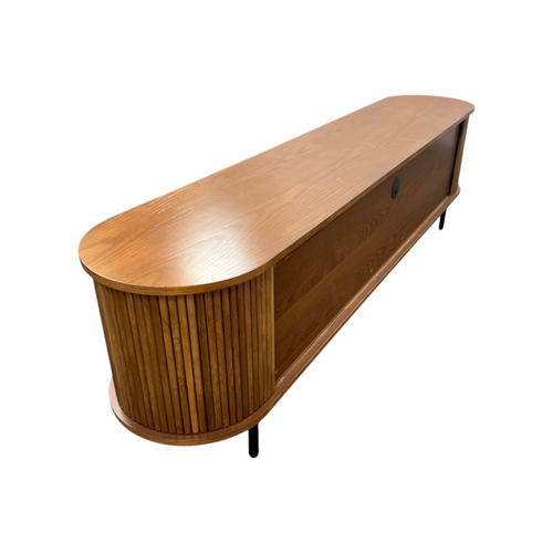 Povison Eos-78.74"Mid-Century Modern Tambour Door TV Stand, image 6