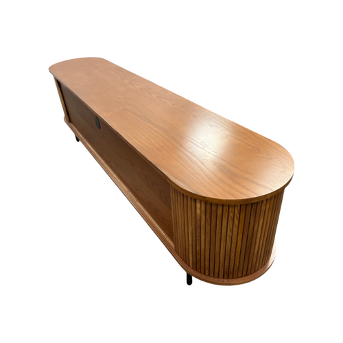 Povison Eos-78.74"Mid-Century Modern Tambour Door TV Stand, image 7