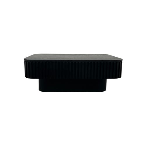 Wrought Studio Fluted Lift-Top Coffee Table with Adjustable Height and Hidden Storage, Modern Solid Wood Veneer Design, image 2