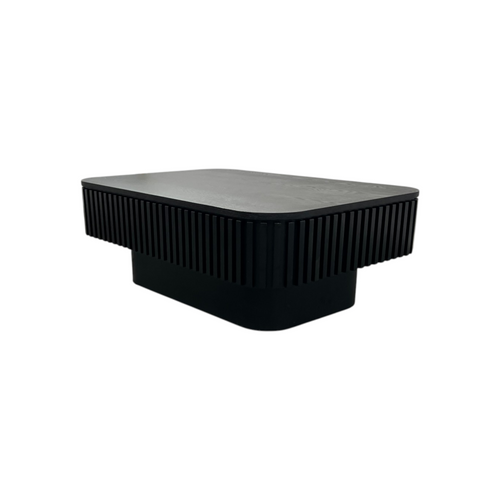 Wrought Studio Fluted Lift-Top Coffee Table with Adjustable Height and Hidden Storage, Modern Solid Wood Veneer Design, image 4