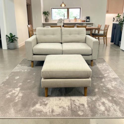 Burrow Nomad Loveseat with Ottoman, image 1
