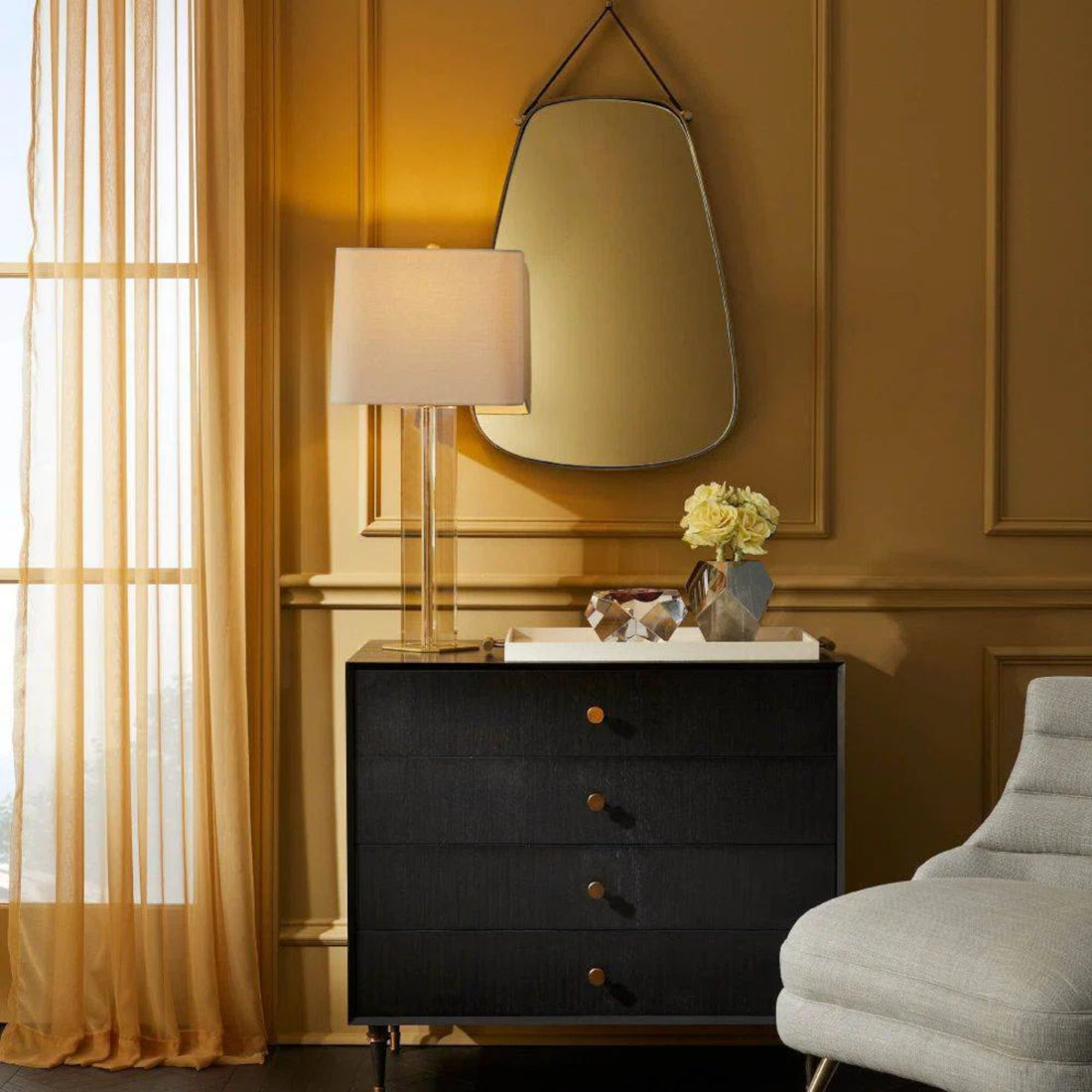 Arteriors Norissa Flat Metal Mirror