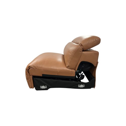 Castlery Jaron Leather Motion Recliner Armless Sofa, image 2