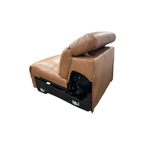 Castlery Jaron Leather Motion Recliner Armless Sofa, image 3