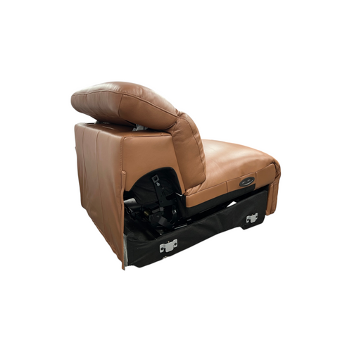 Castlery Jaron Leather Motion Recliner Armless Sofa, image 4