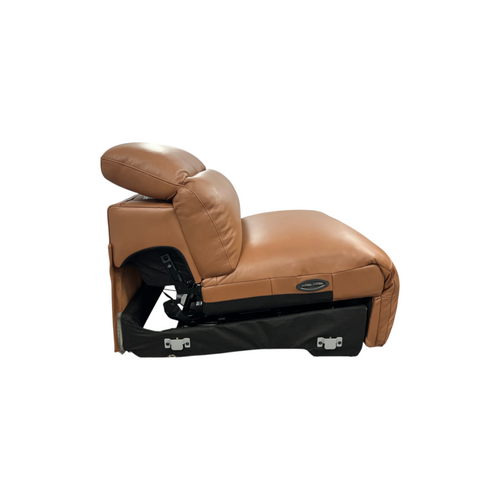 Castlery Jaron Leather Motion Recliner Armless Sofa, image 5
