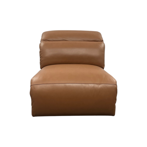 Castlery Jaron Leather Motion Recliner Armless Sofa, image 7