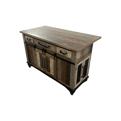 Loon Peak Sabetha Solid Wood Kitchen Island, image 4