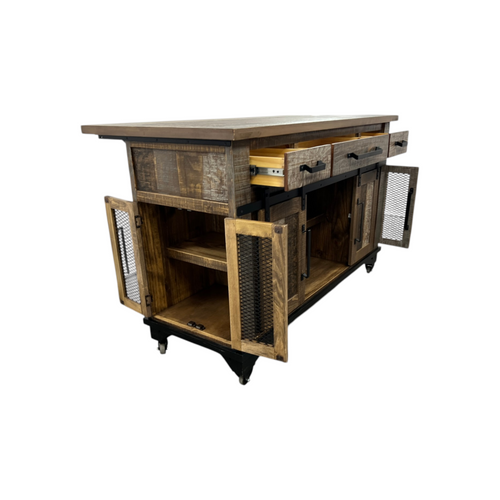 Loon Peak Sabetha Solid Wood Kitchen Island, image 13