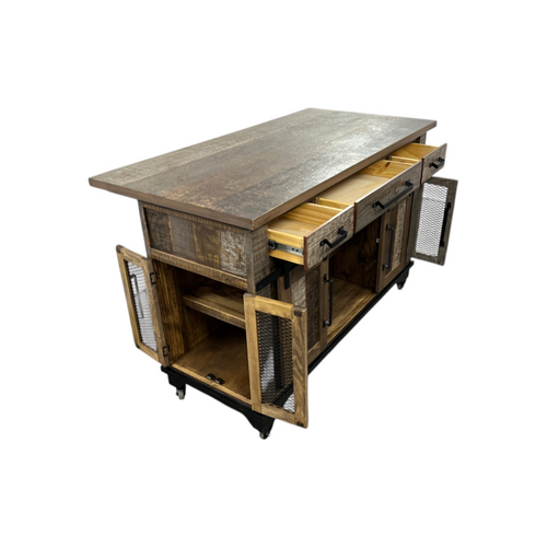 Loon Peak Sabetha Solid Wood Kitchen Island, image 14