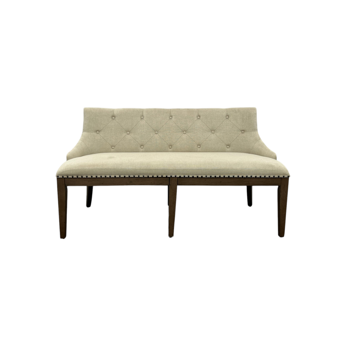 Lark Manor Aisja Upholstered Shelter Dining Bench - Brown