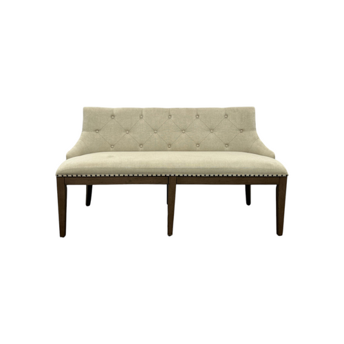 Lark Manor Aisja Upholstered Shelter Dining Bench - Brown, image 2