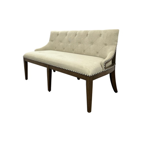 Lark Manor Aisja Upholstered Shelter Dining Bench - Brown, image 3