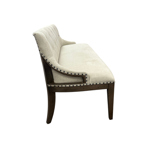 Lark Manor Aisja Upholstered Shelter Dining Bench - Brown, image 9