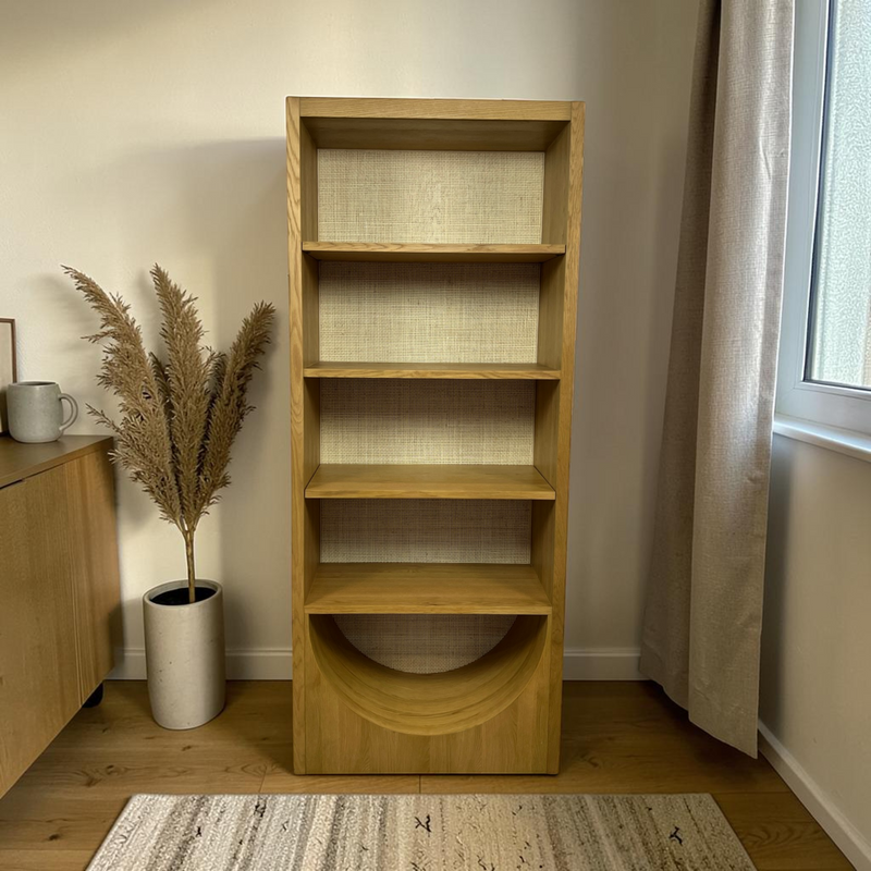 Birch Lane Macneil 4-Shelf Oak Bookcase