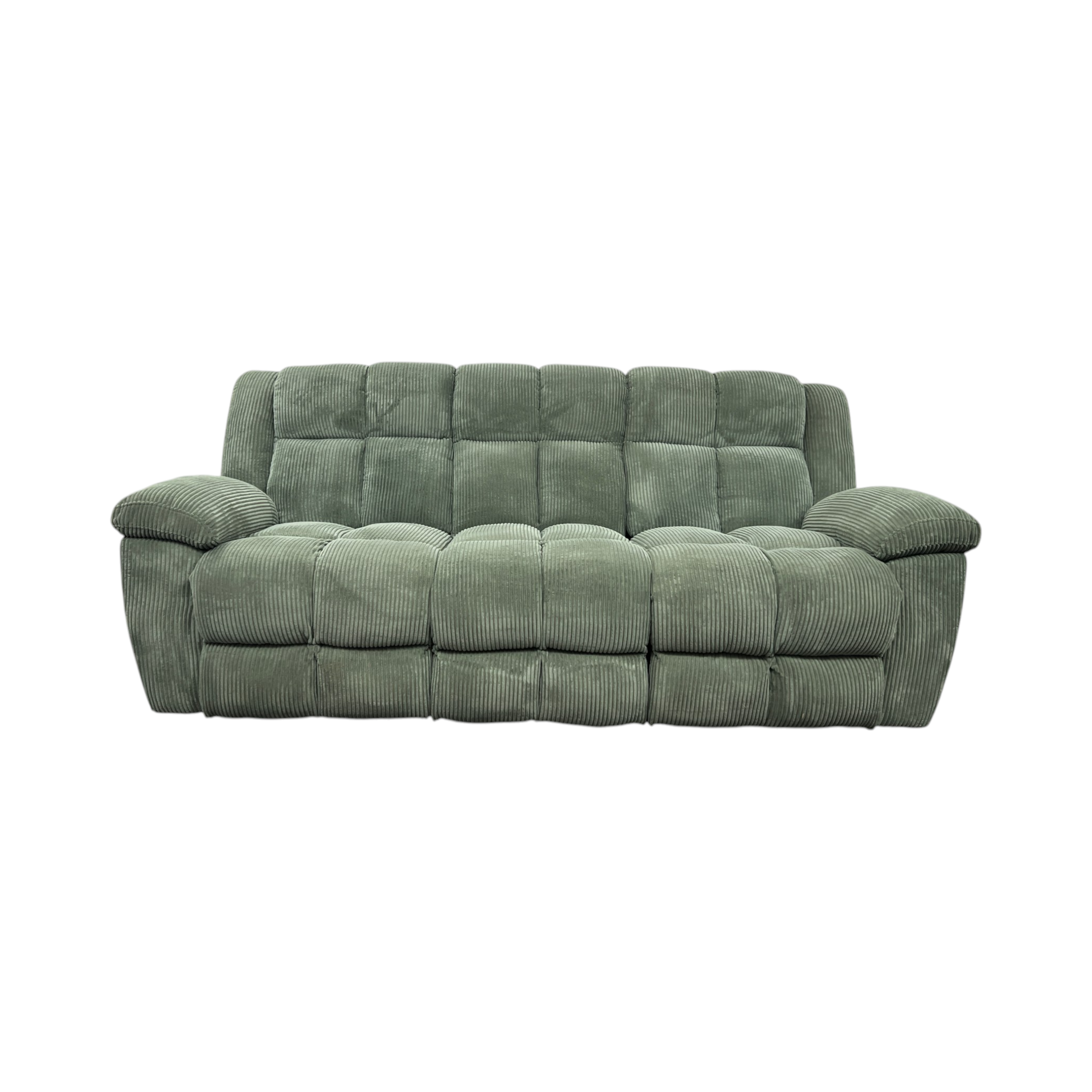 Latitude Run Premium Fabric Reclining Living Room 3-Seater and Loveseat With Middle Console Reclining Sofa Set