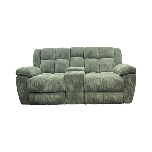 Latitude Run Premium Fabric Reclining Living Room 3-Seater and Loveseat With Middle Console Reclining Sofa Set, image 5