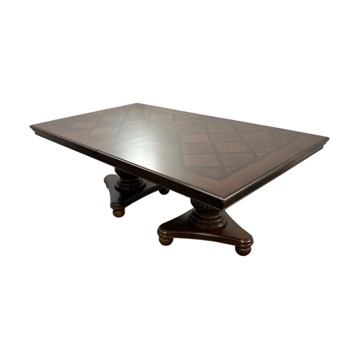 Lark Manor Engles Traditional Extendable Dining Table · Cherry Finish · Seats up to 8