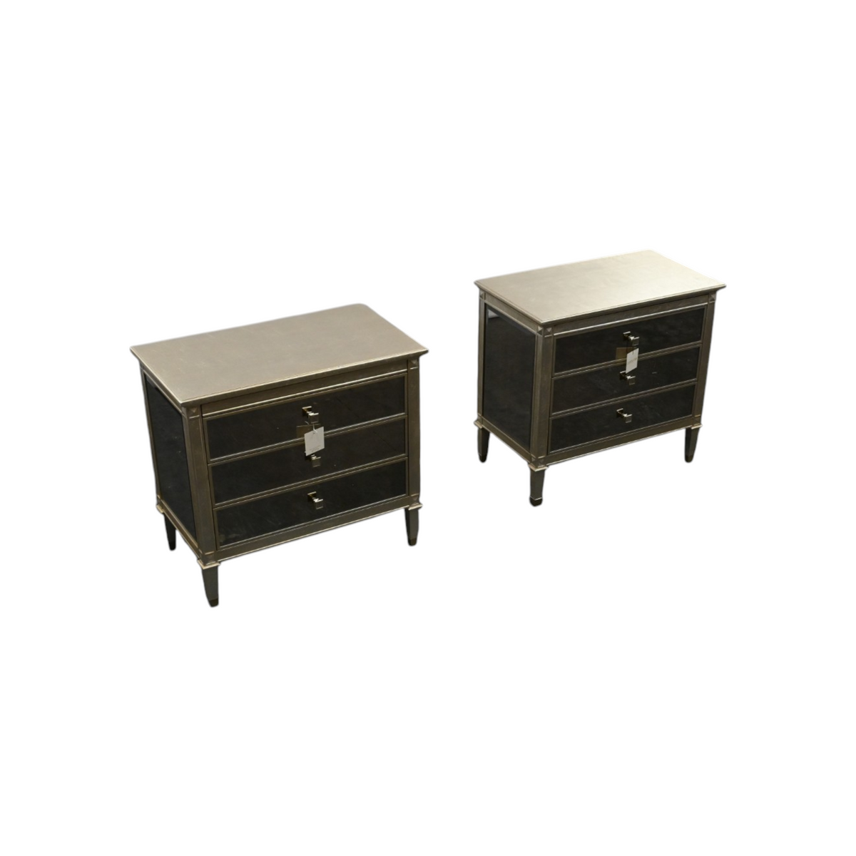 Caracole Antique Mirror Nightstand Set of 2
