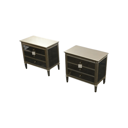 Caracole Antique Mirror Nightstand Set of 2, image 6