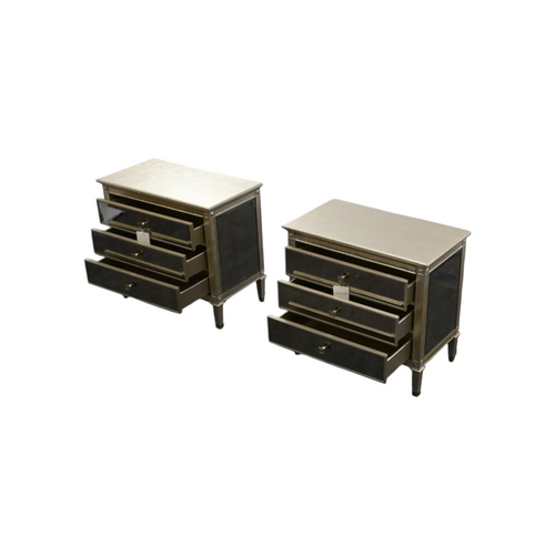 Caracole Antique Mirror Nightstand Set of 2, image 10