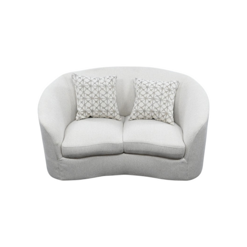 Wade Logan Ashleen Boucle Upholstered Sloped Arm Loveseat Latte, image 7