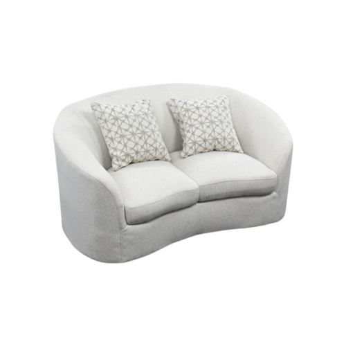 Wade Logan Ashleen Boucle Upholstered Sloped Arm Loveseat Latte, image 9