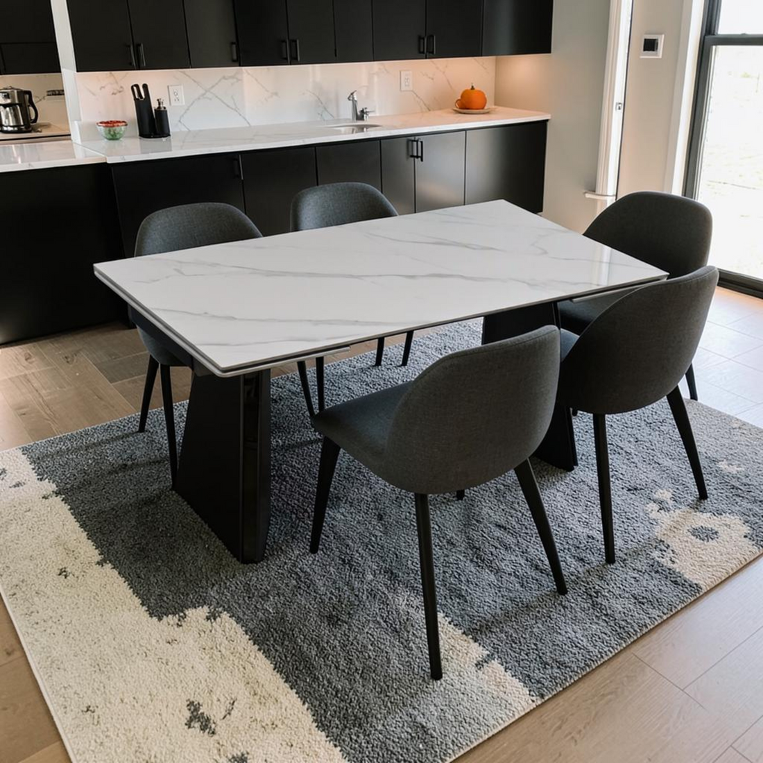 Mobital Prism Extendable Metal Base Dining Table