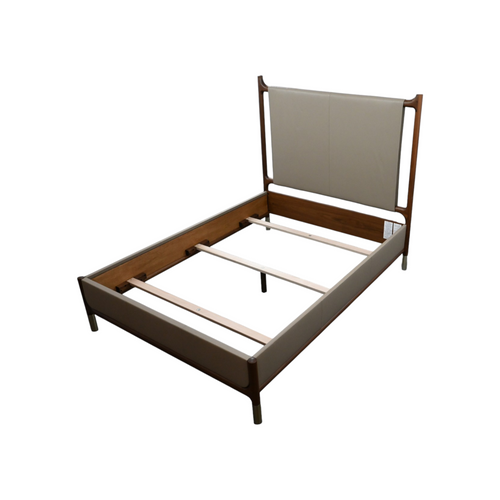 Stickley Walnut Grove Upholstered Platform Queen Bed, image 8
