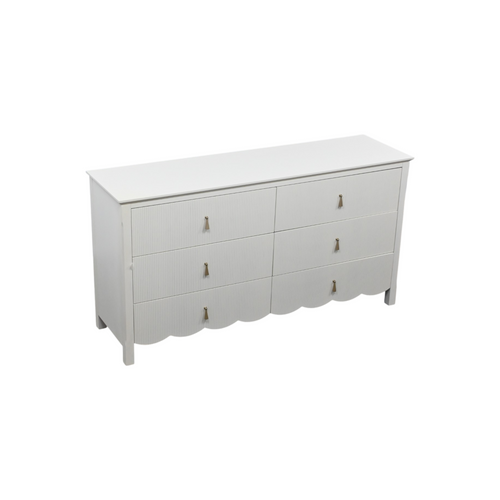 Birch Lane Sofia Wood 6 Drawer Reeded Dresser, image 5