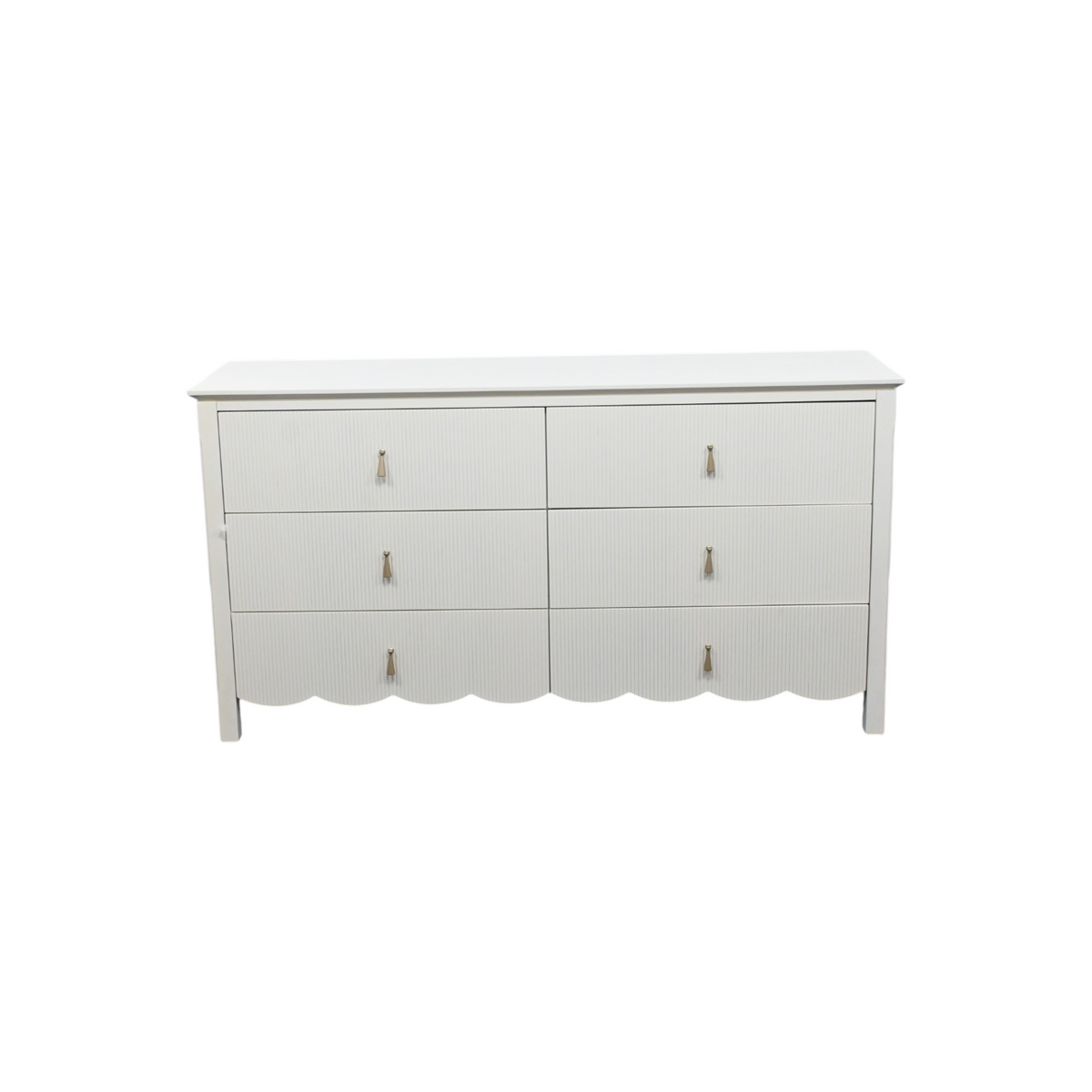 Birch Lane Sofia Wood 6 Drawer Reeded Dresser