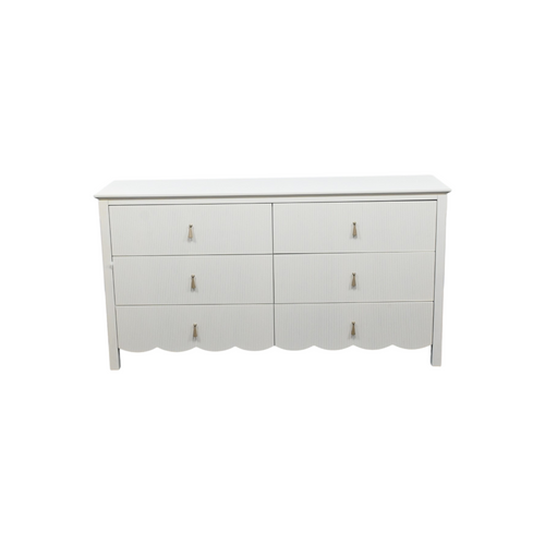 Birch Lane Sofia Wood 6 Drawer Reeded Dresser, image 2