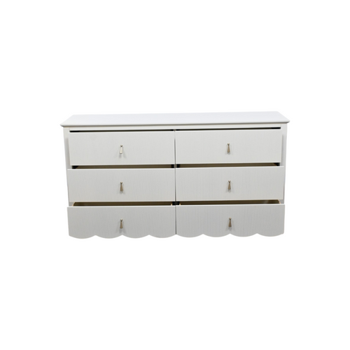 Birch Lane Sofia Wood 6 Drawer Reeded Dresser, image 9