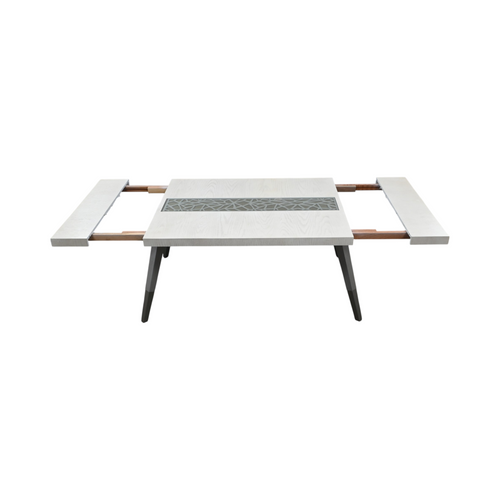 Corrigan Studio Carmena Extendable Solid Wood Base Dining Table, image 5