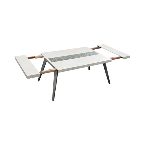 Corrigan Studio Carmena Extendable Solid Wood Base Dining Table, image 6