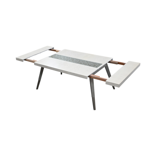 Corrigan Studio Carmena Extendable Solid Wood Base Dining Table, image 7