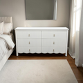 Birch Lane Sofia Wood 6 Drawer Reeded Dresser