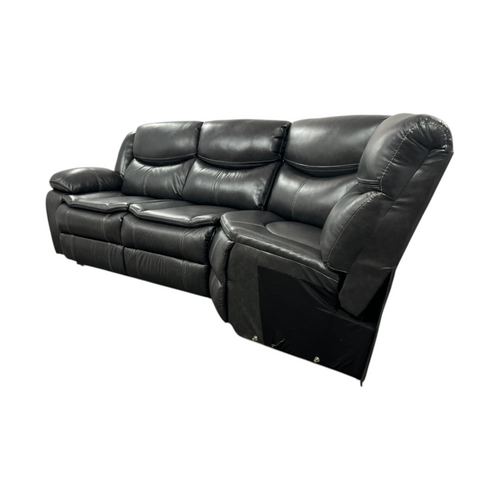 Hokku Designs Ibtissam Modern & Contemporary Faux Leather Power Reclining Sectional Sofa with USB and Charging Outlets, image 3