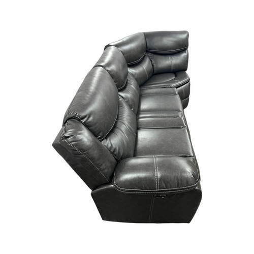 Hokku Designs Ibtissam Modern & Contemporary Faux Leather Power Reclining Sectional Sofa with USB and Charging Outlets, image 8