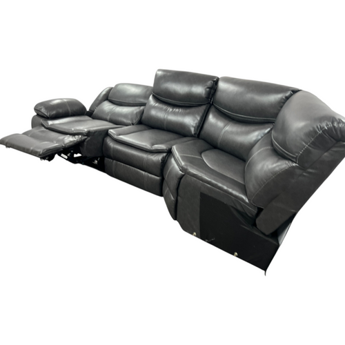 Hokku Designs Ibtissam Modern & Contemporary Faux Leather Power Reclining Sectional Sofa with USB and Charging Outlets, image 6