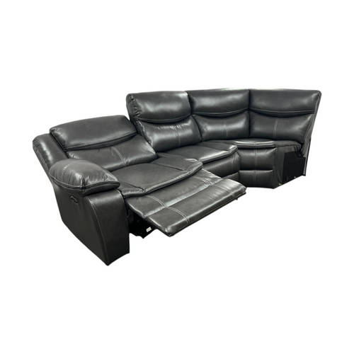 Hokku Designs Ibtissam Modern & Contemporary Faux Leather Power Reclining Sectional Sofa with USB and Charging Outlets, image 7