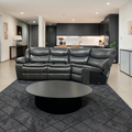 Hokku Designs Ibtissam Modern & Contemporary Faux Leather Power Reclining Sectional Sofa with USB and Charging Outlets
